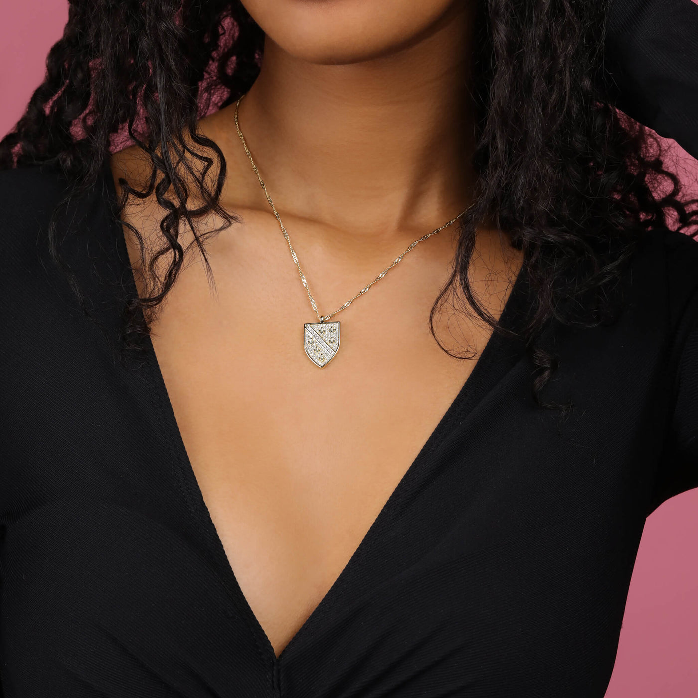 Bosnien Wappen Kette Gold