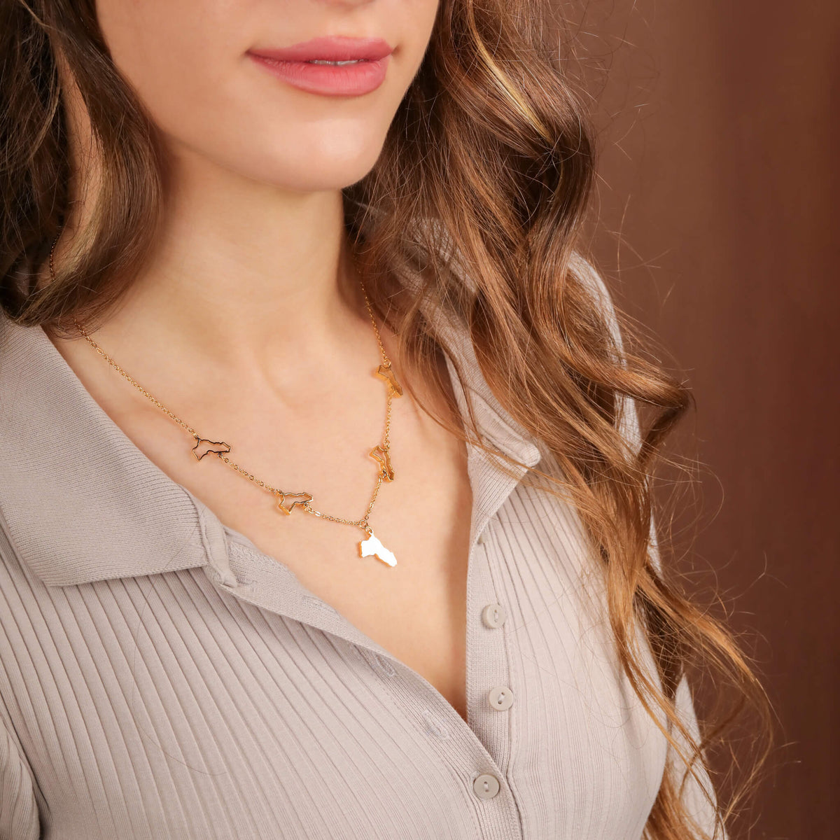 Kurdistan 5-Map Necklace | Women