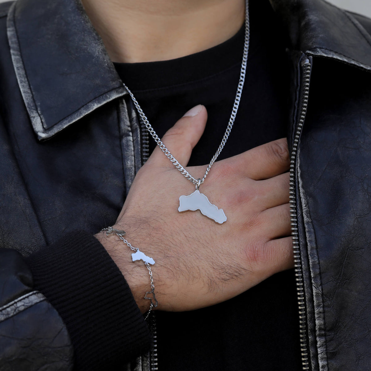 Kurdistan Landkartenkette Matt | Herren