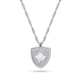 Kosovo Wappen Kette Damen Silber Edelstahl – Wappen