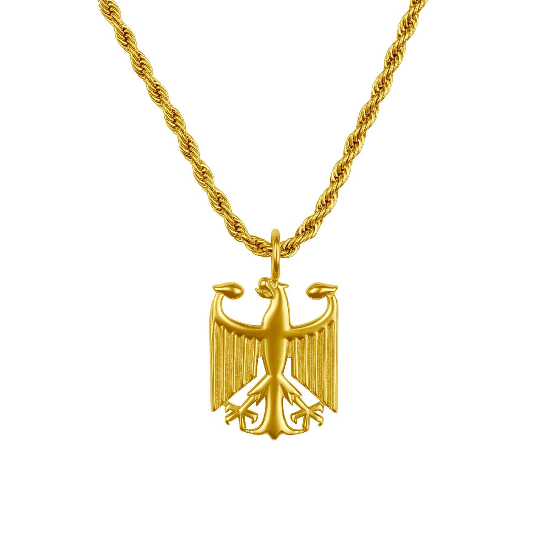 Deutschland Adler Kette - mit 18K Gold überzogen