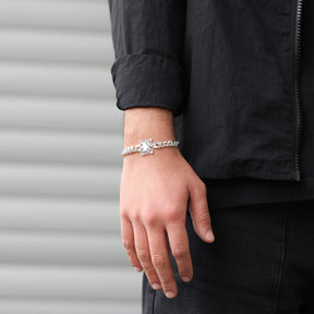 Albanien Adler Armband Herren Silber 