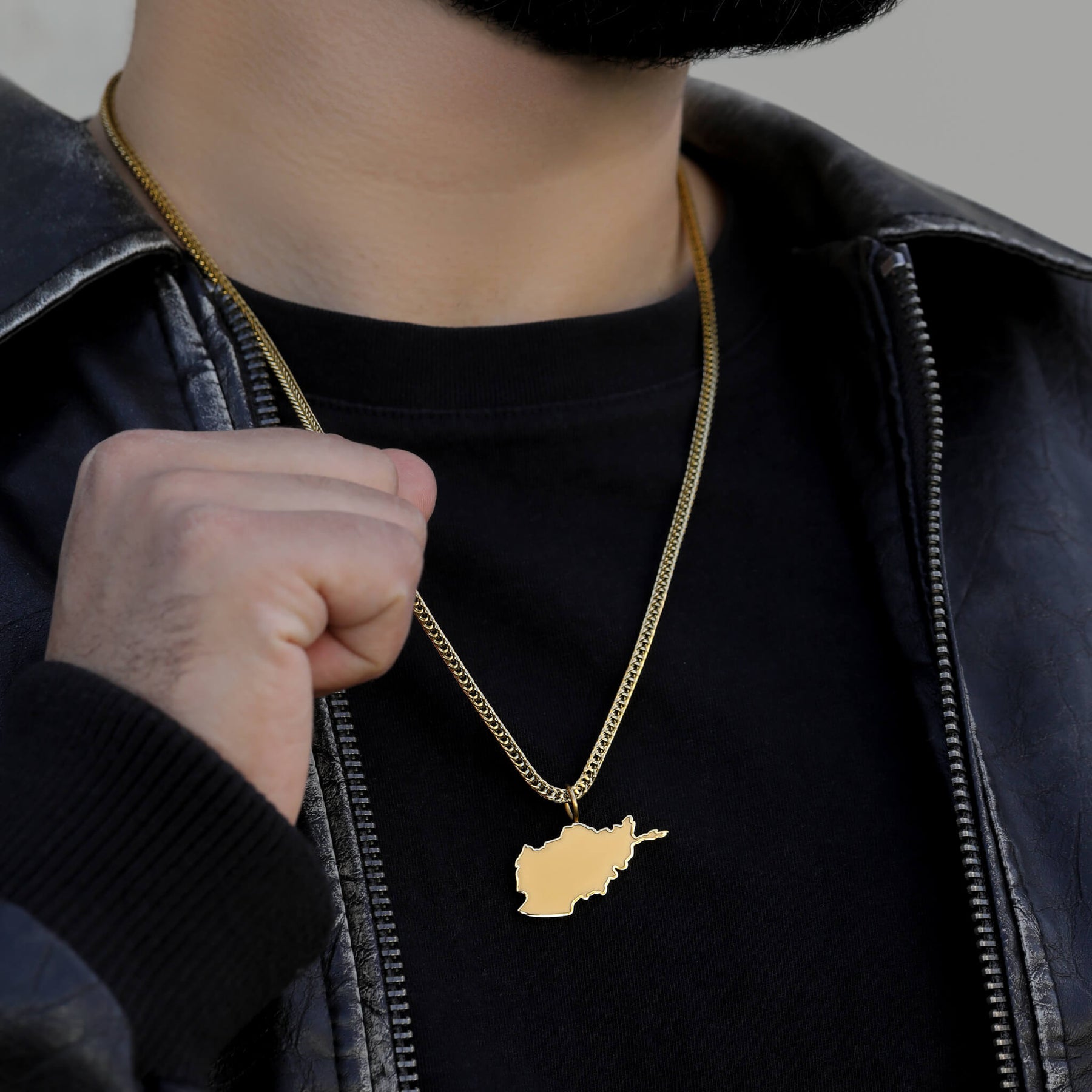 Afghanistan Landkartenkette Matt | Herren