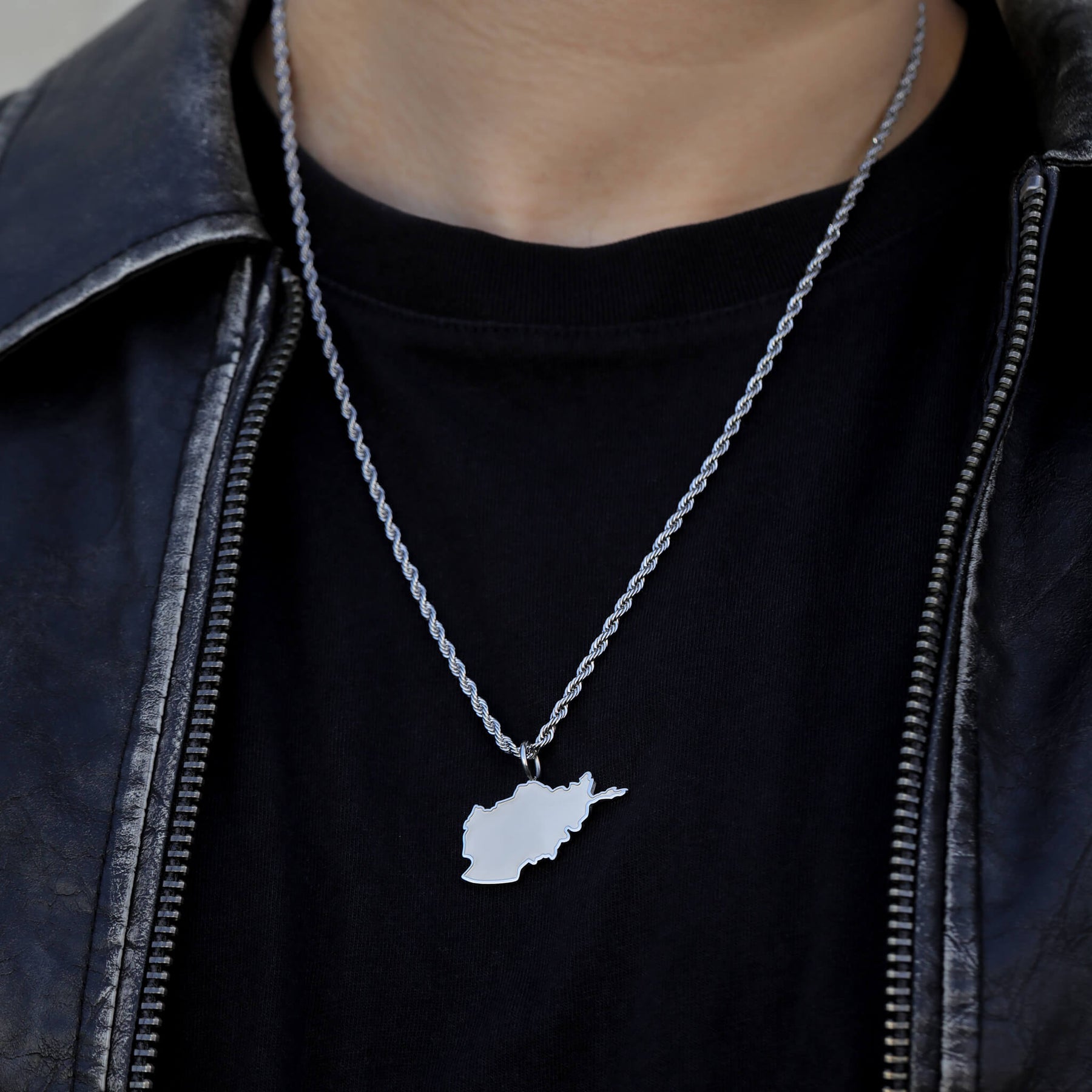 Afghanistan Landkartenkette Matt | Herren