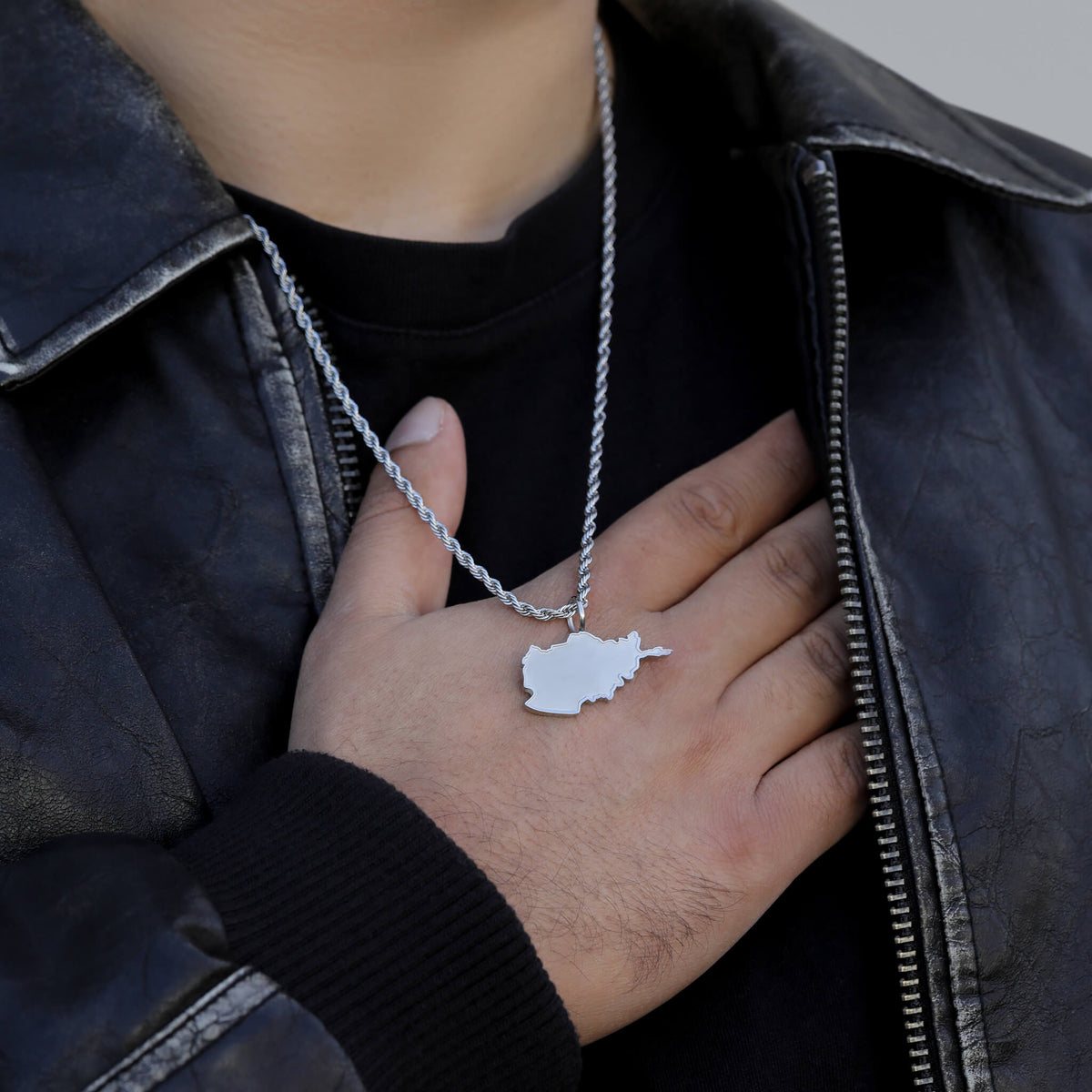 Afghanistan Landkartenkette Matt | Herren