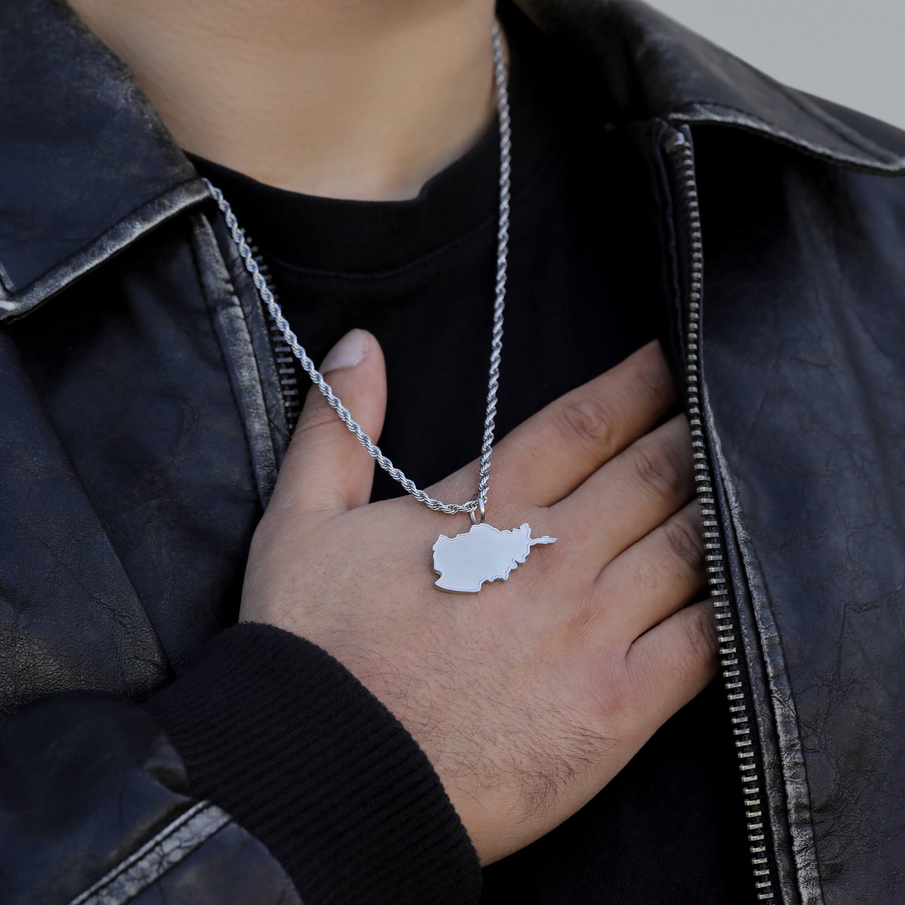 Afghanistan Landkartenkette Matt | Herren