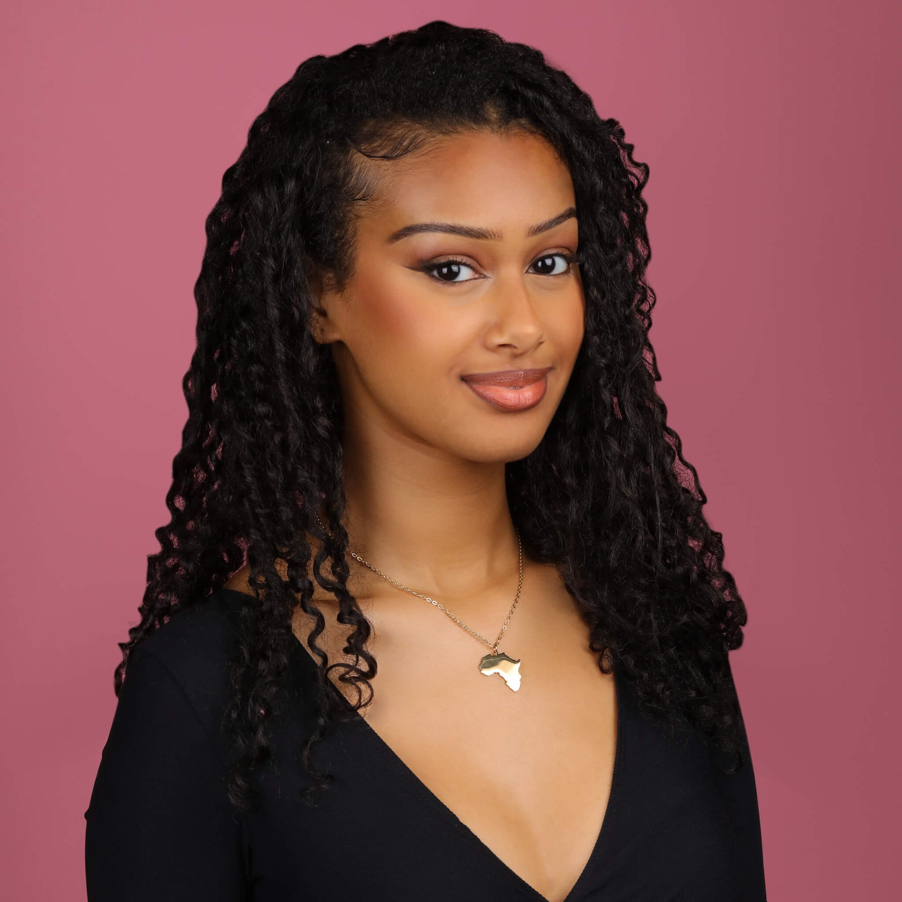 Afrika Kette getragen