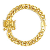 Albanien Wappen Armband Herren 18K Gold – Adler