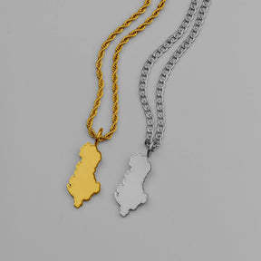 Albanien Landkartenkette Matt | Herren