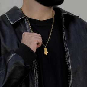 Albanien Landkartenkette Matt | Herren