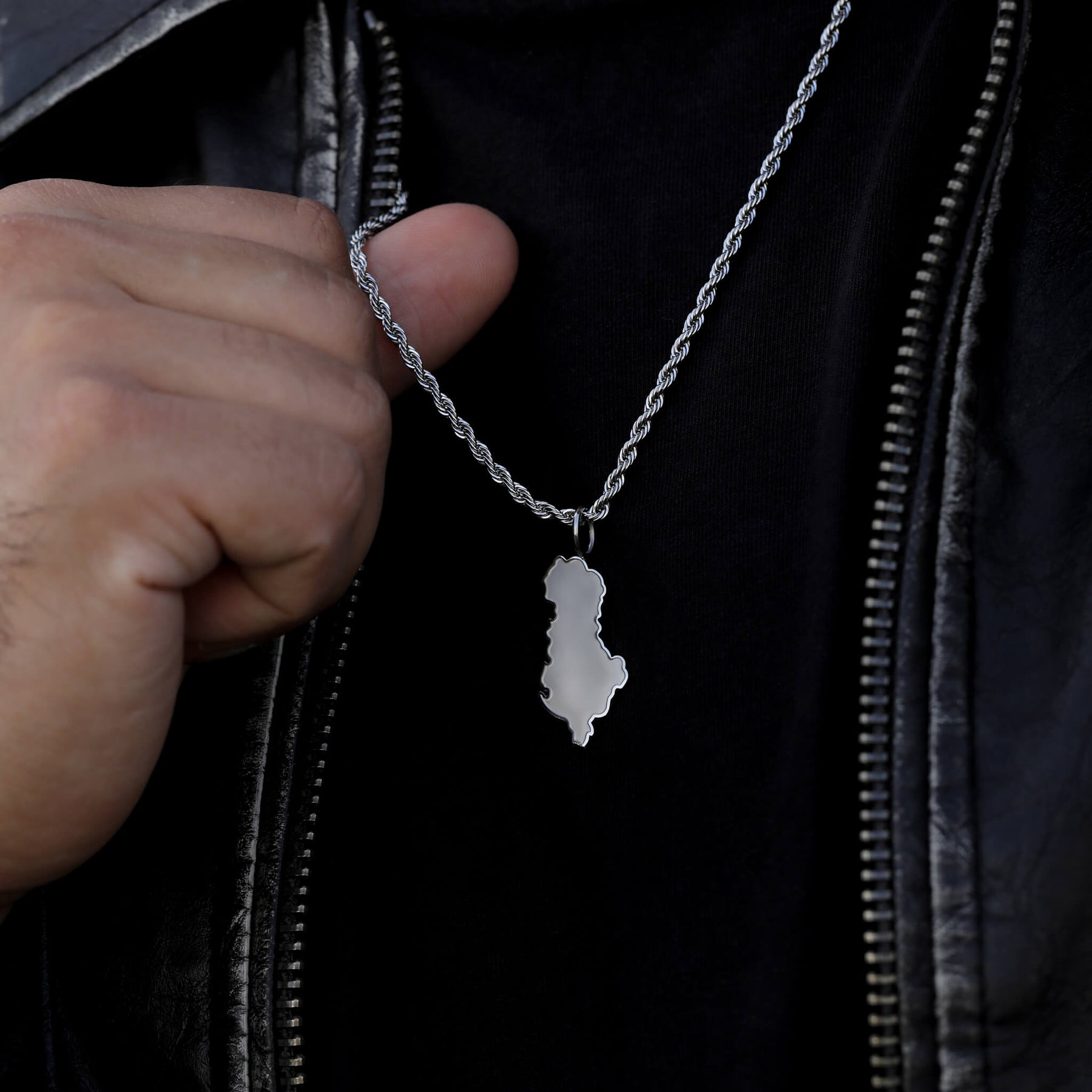 Albanien Landkartenkette Matt | Herren