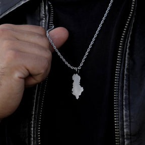 Albanien Landkartenkette Matt | Herren