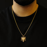 Albanien Wappen Kette Herren Tragefoto – Adler