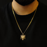 Albanien Wappen Kette Herren am Model