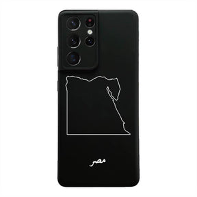 Egypt phone case for Samsung Galaxy S22 – back with map and Arabic lettering