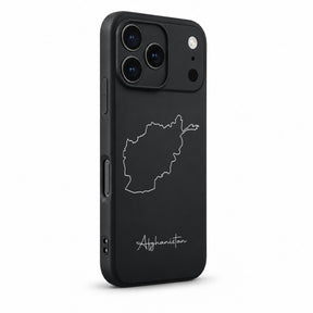 Afghanistan Handyhülle für iPhone 17 Pro – Schrägansicht mit Kamerarand und Seitentasten