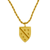 Bosnien Ljiljan Lilie Wappen Kette Herren 18K Gold | d'origine