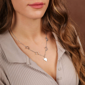 Bosnien Landkarte silber