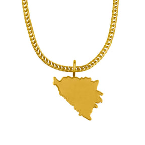 Bosnien Landkartenkette Matt | Herren