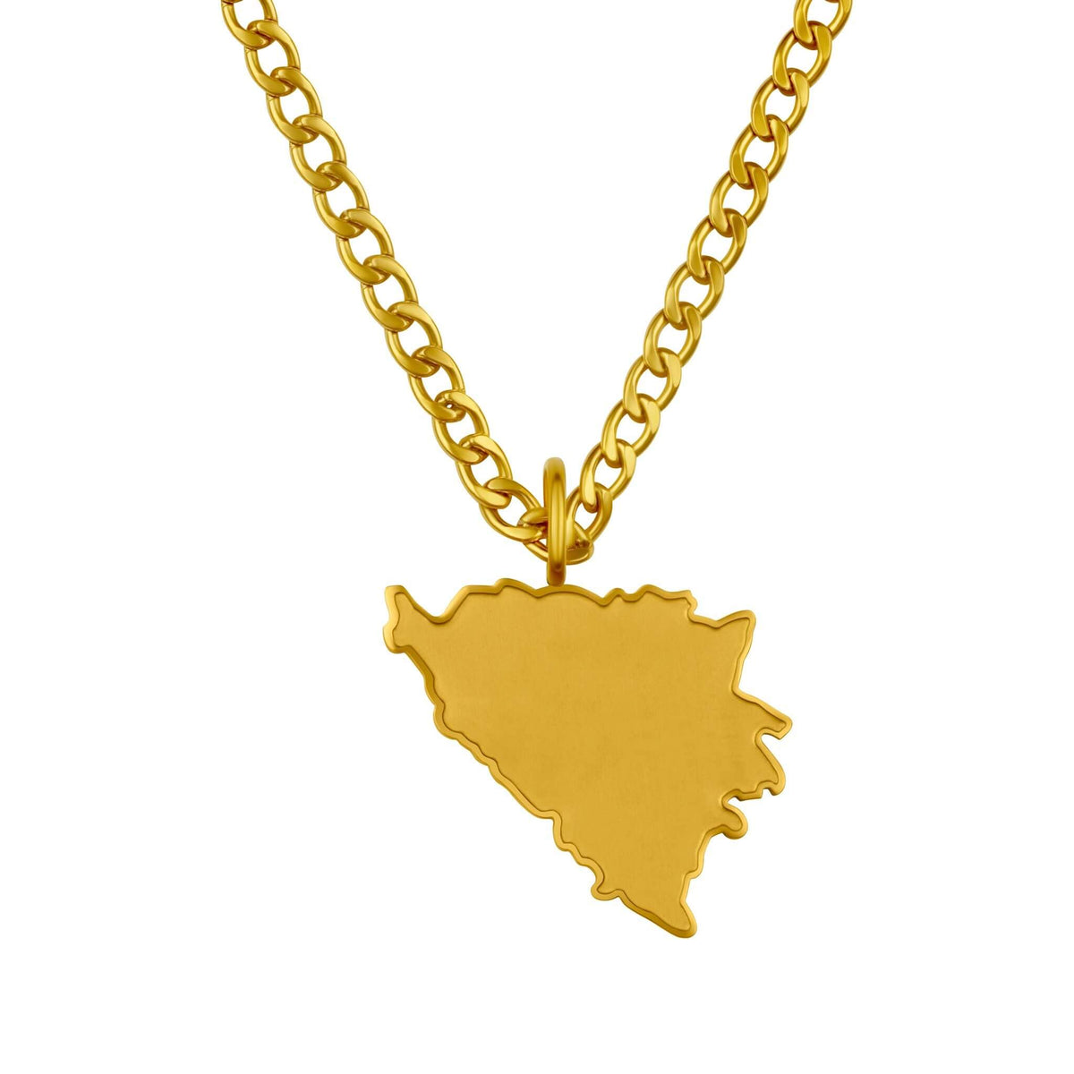 Bosnien Landkartenkette Matt | Herren