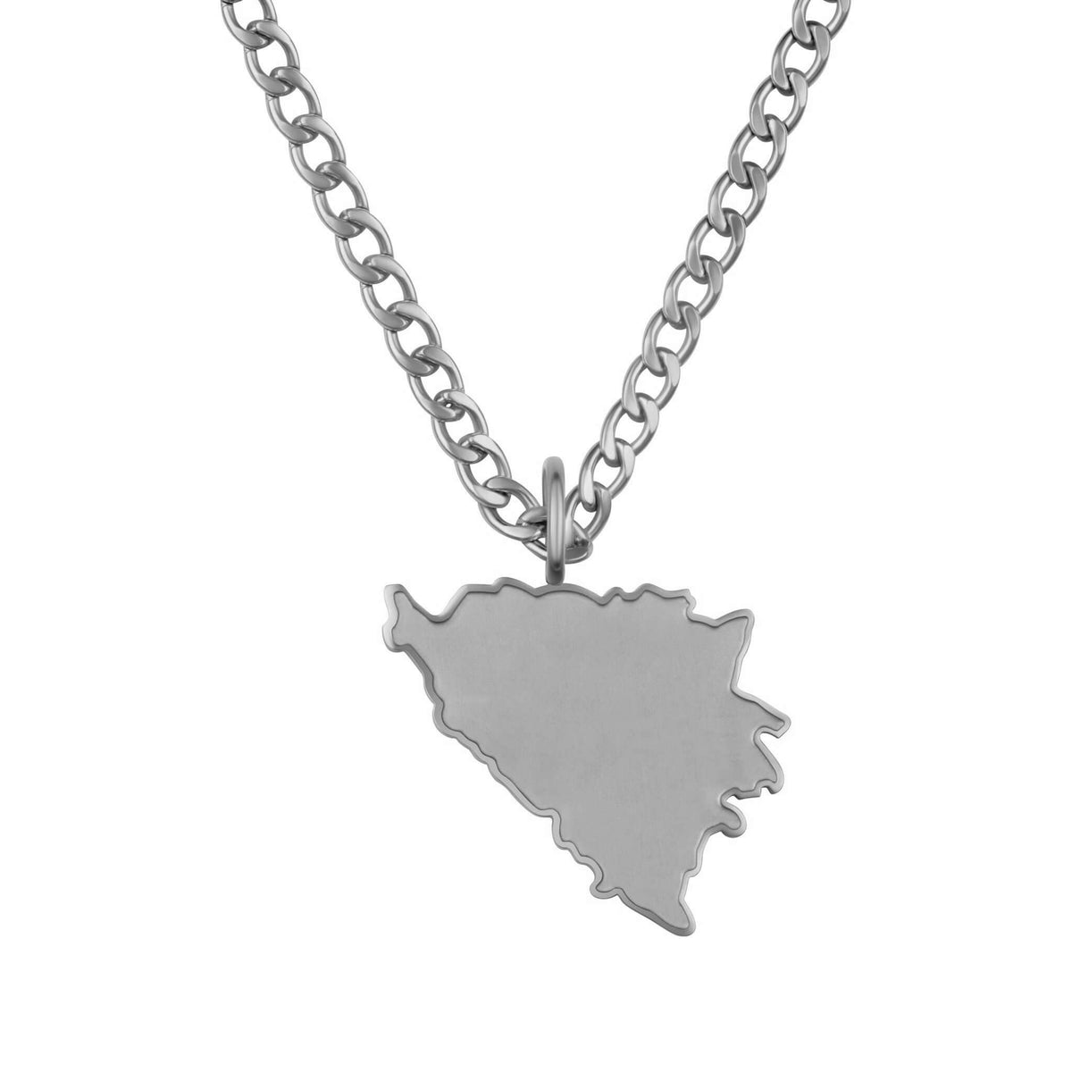 Bosnien Landkartenkette Matt | Herren