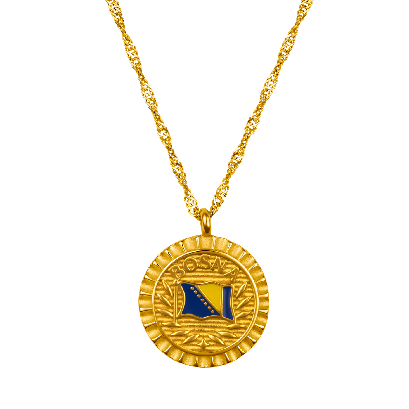 Bosnien Flaggen Kette | Damen