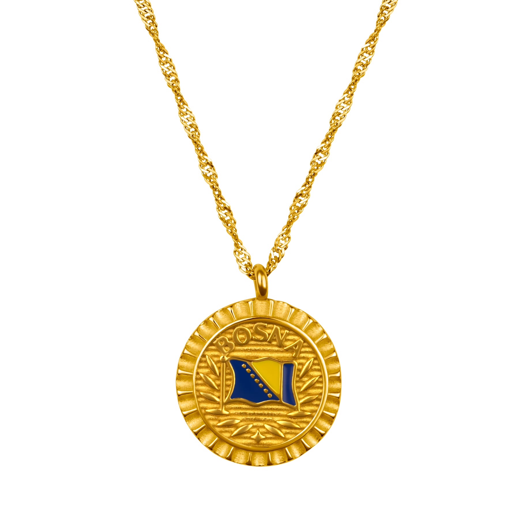 Bosnien Flaggen Kette | Damen