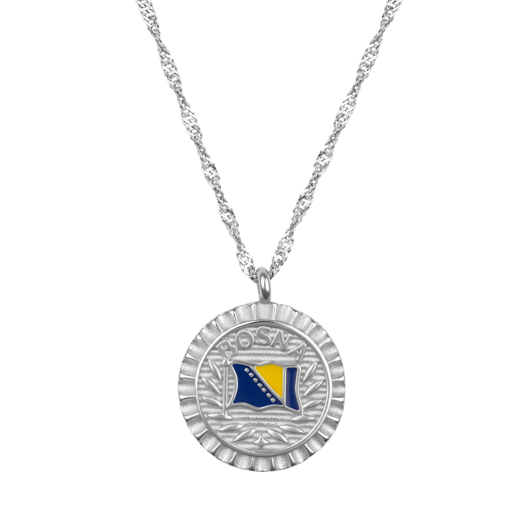 Bosnien Flaggen Kette | Damen