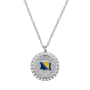 Bosnien Flaggen Kette | Damen