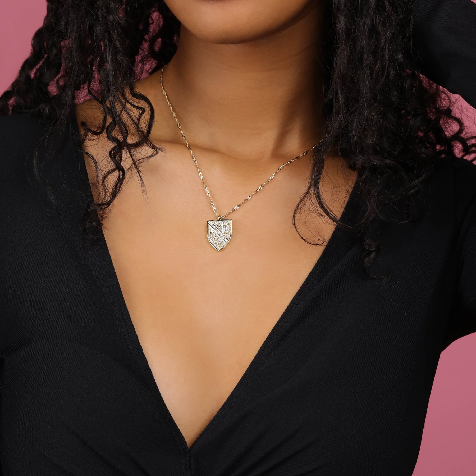 Bosnien Wappen Kette Gold