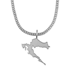 Kroatien Landkartenkette Matt | Herren