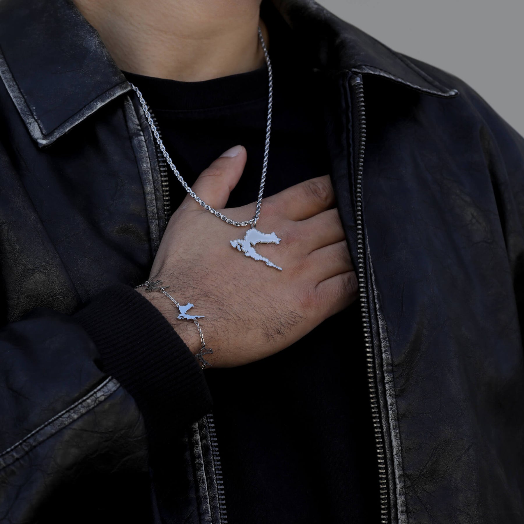 Kroatien Landkartenkette Matt | Herren