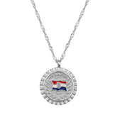 Kroatien Nationalflagge Flaggenkette Damen Silber wasserfest | d'origine