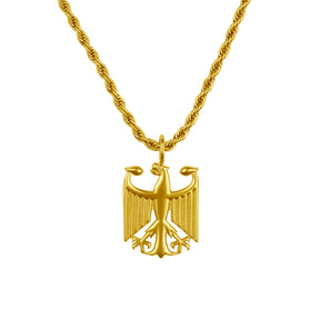 Deutschland Adler Kette - mit 18K Gold überzogen