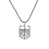 Deutschland Kette mit Adler-Anhänger aus Edelstahl – wasserfest & rostfrei