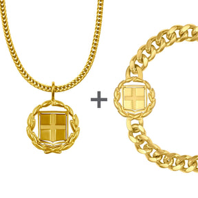 Griechenland Wappen Schmuck Set Herren | d'origine