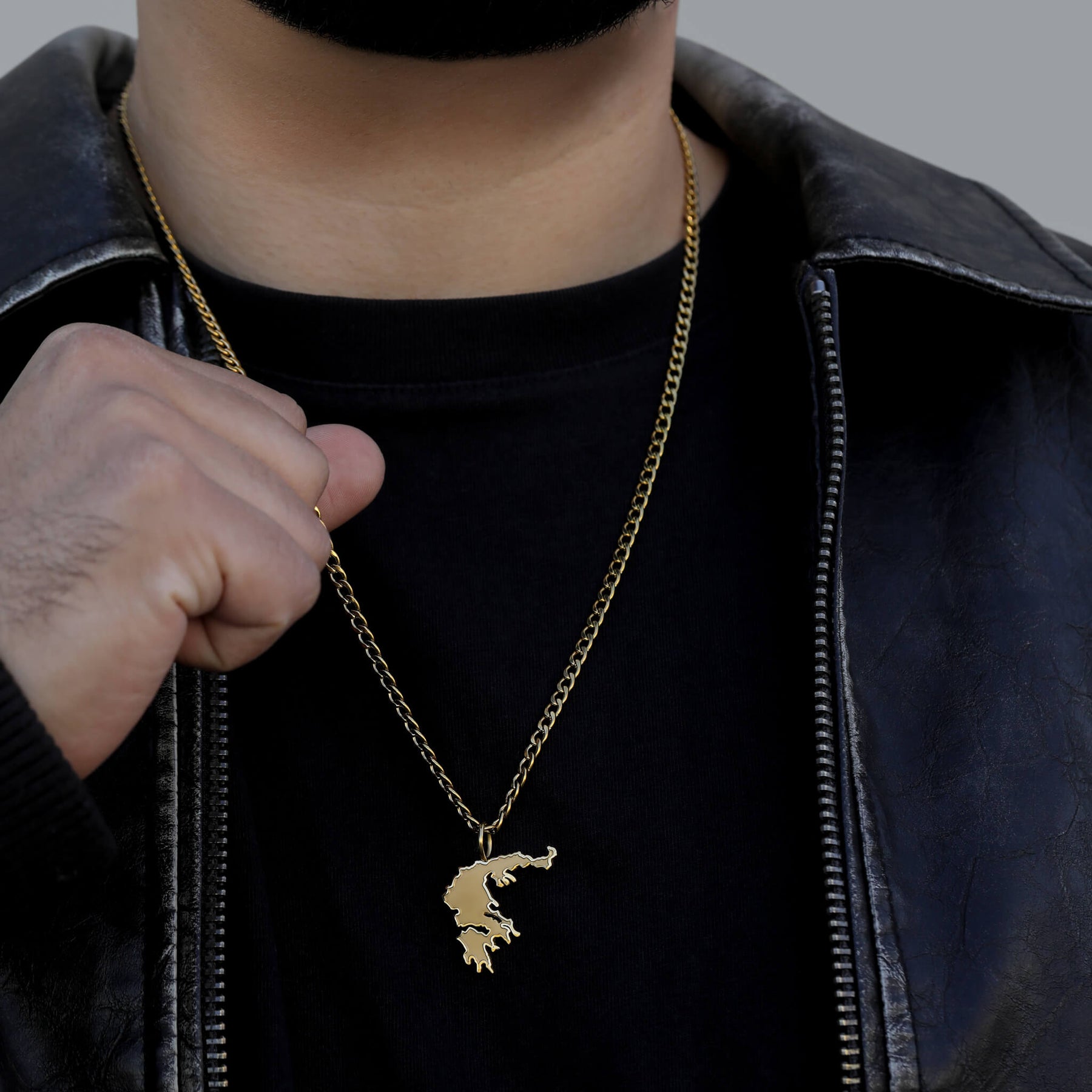 Griechenland Landkartenkette Matt | Herren