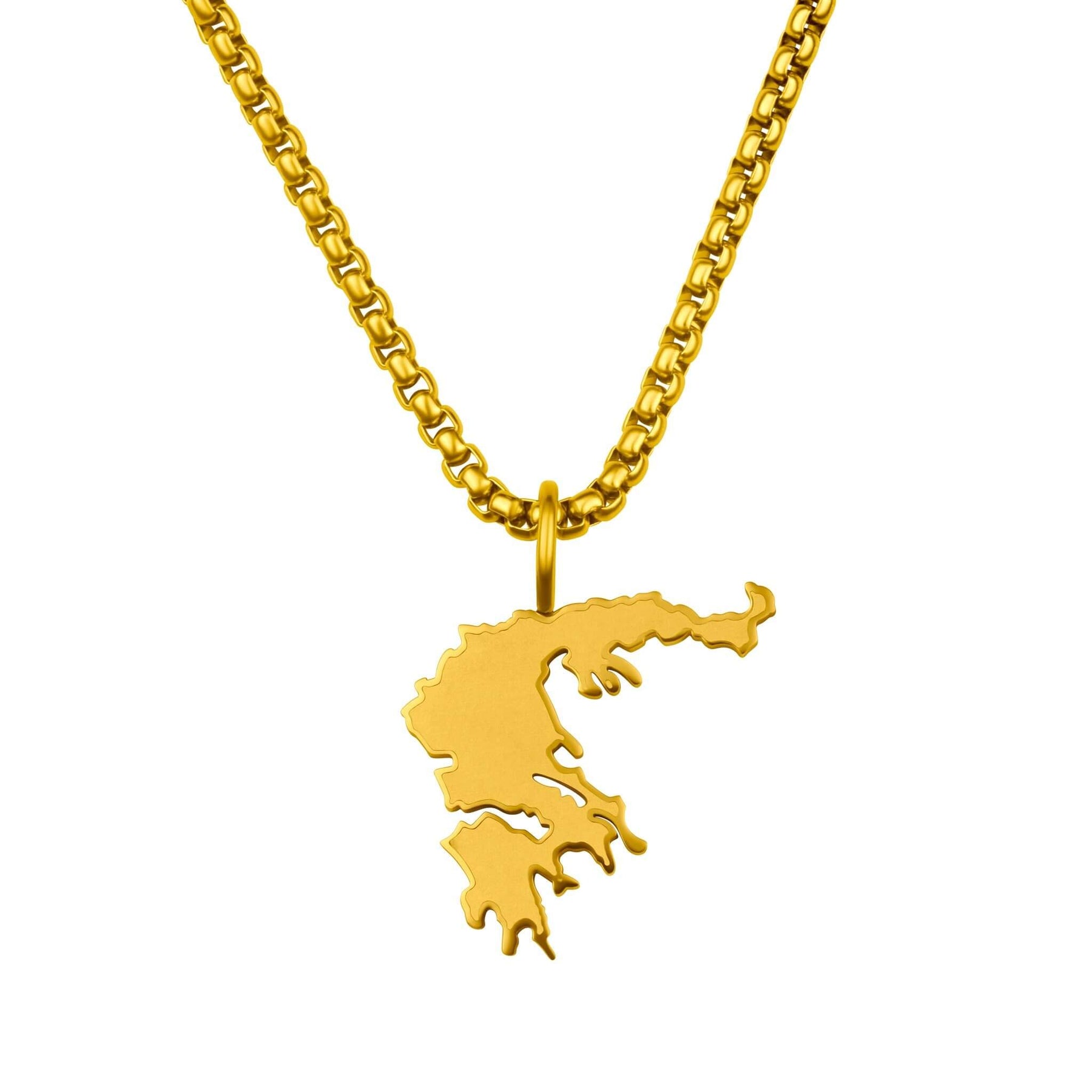 Griechenland Landkartenkette Matt | Herren