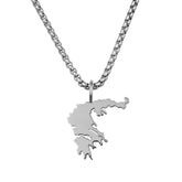 Griechenland Landkartenkette Matt | Herren