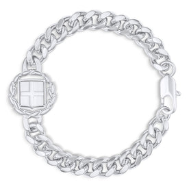 Griechenland Wappen Armband Herren Silber wasserfest | d'origine
