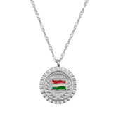 Ungarn Nationalflagge Flaggenkette Damen Silber wasserfest | d'origine