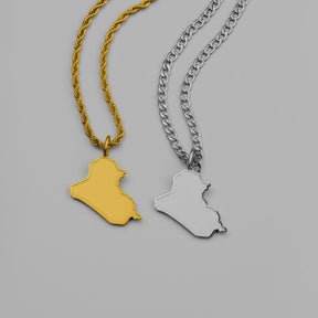 Irak Landkartenkette Matt | Herren