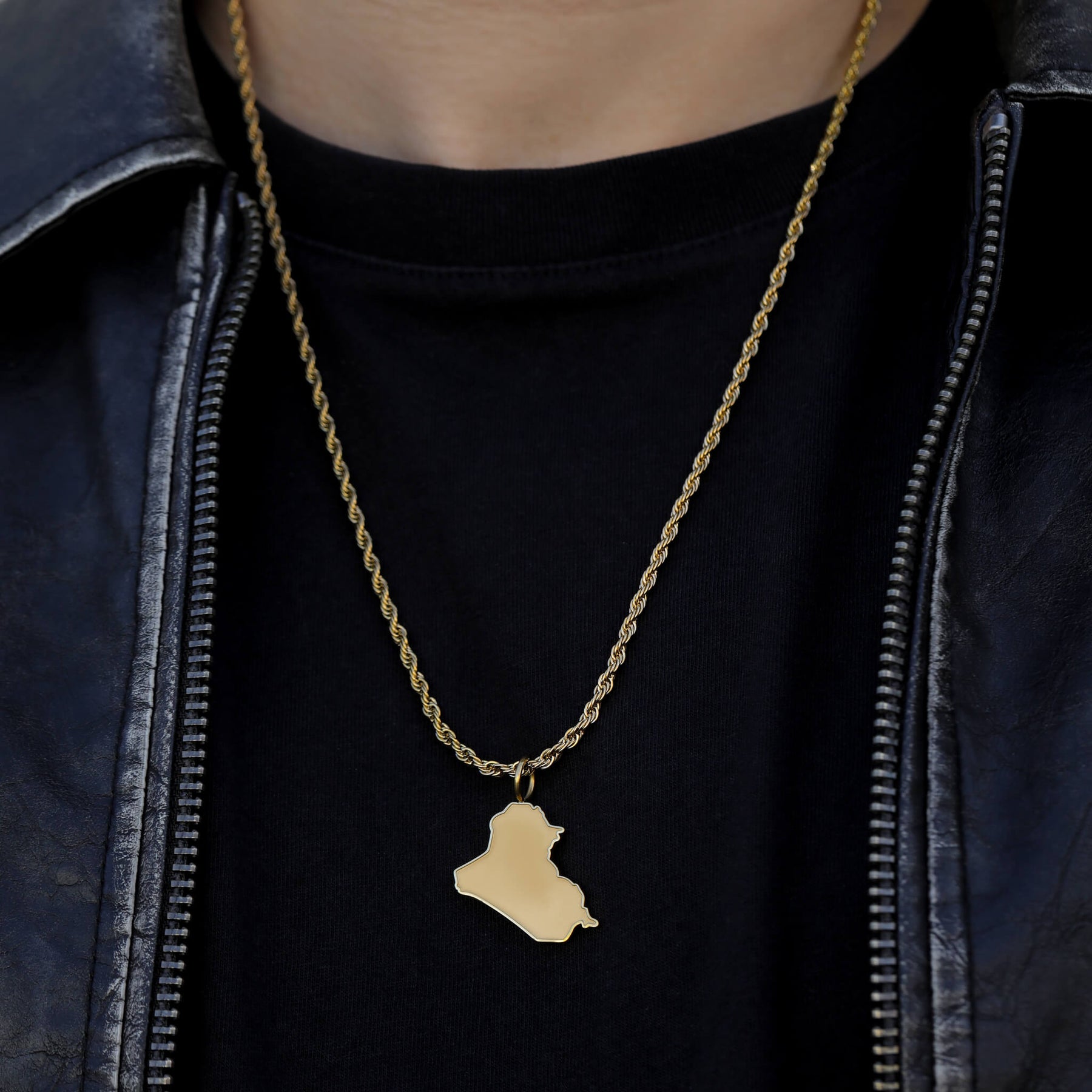 Irak Landkartenkette Matt | Herren