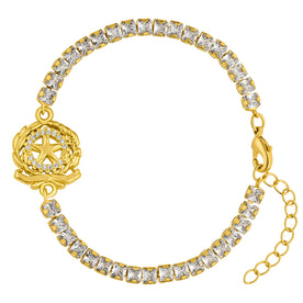 Italien Wappen Armband Damen Gold vergoldet | d'origine