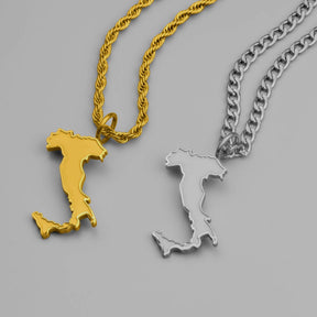 Italien Landkartenkette Matt | Herren