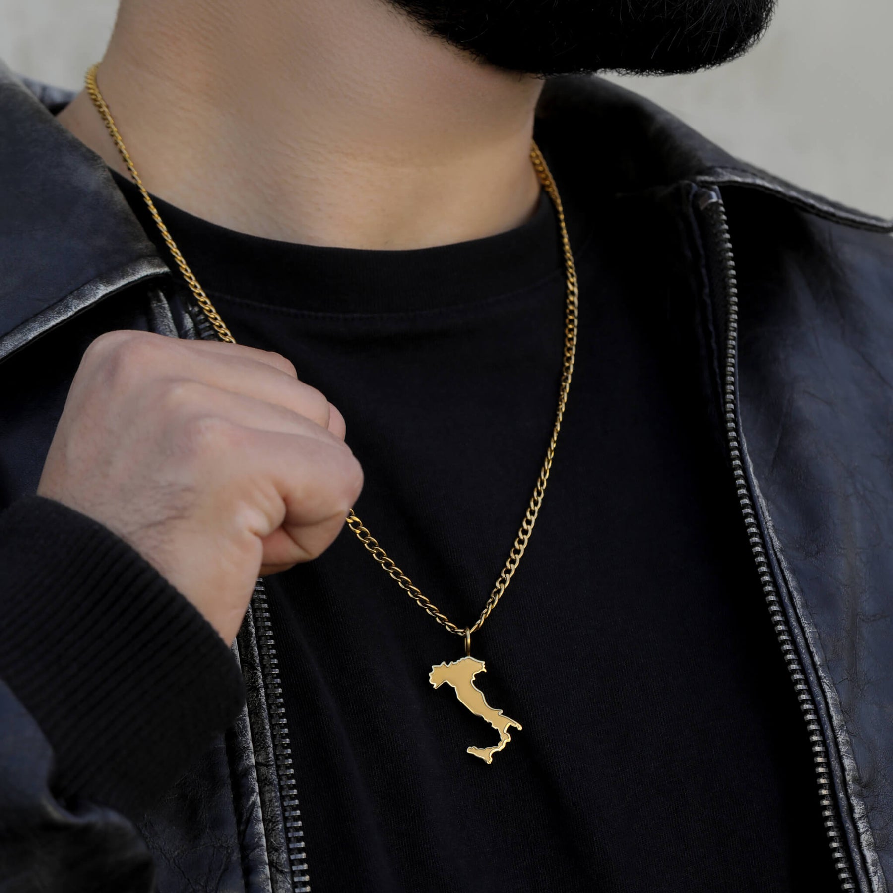 Italien Landkartenkette Matt | Herren