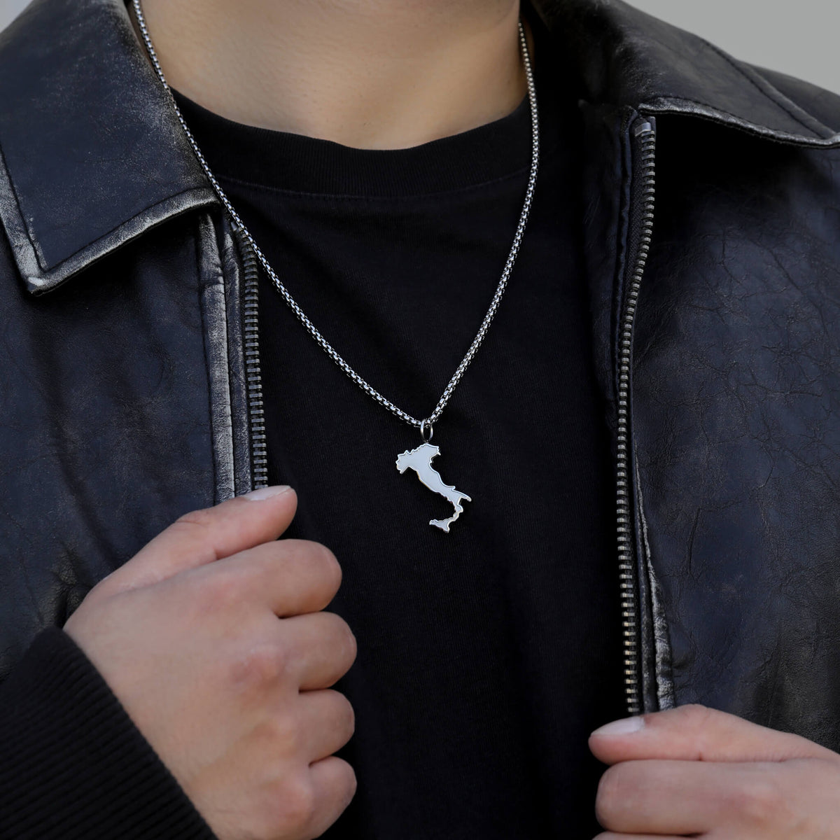 Italien Landkartenkette Matt | Herren