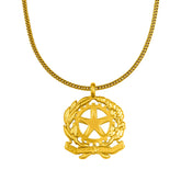 Italien Wappen Kette Herren Gold vergoldet | d'origine