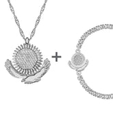 Kasachstan Wappen Schmuck Set Damen | d'origine