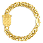 Kroatien Wappen Armband Herren 18K Gold – Šahovnica